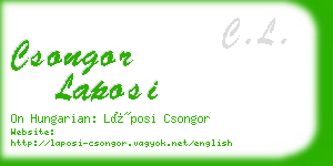 csongor laposi business card